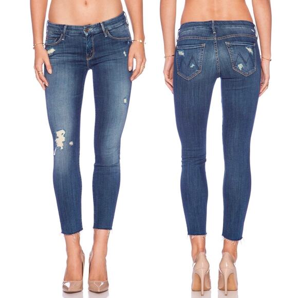 MOTHER Denim - MOTHER The Looker Ankle Skinny Fray in Alley Cat Size 28